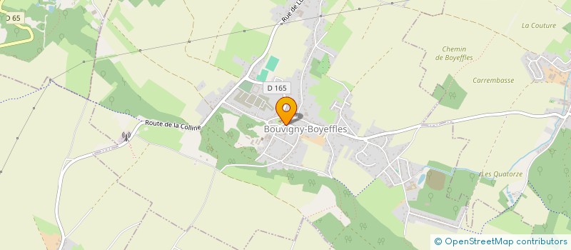 localisation de l'entreprise LES 3 RIVIERES  BOUVIGNY-BOYEFFLES