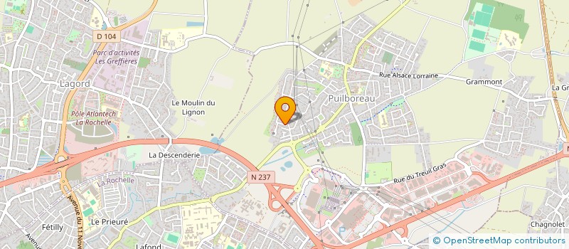 localisation de l'entreprise LES 3 RIVIERES  PUILBOREAU