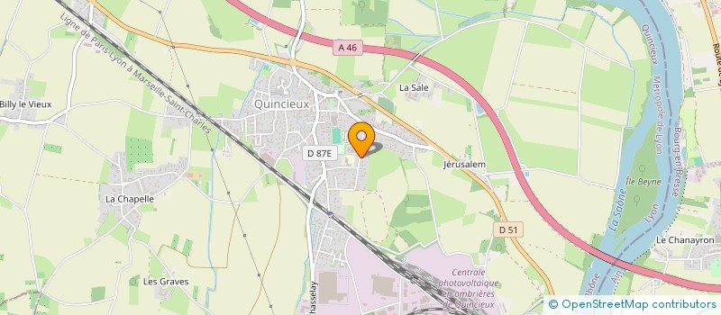 localisation de l'entreprise LES 3 ROCHER  QUINCIEUX