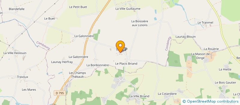 localisation de l'entreprise LES 3 ROCHERS  COMBOURG