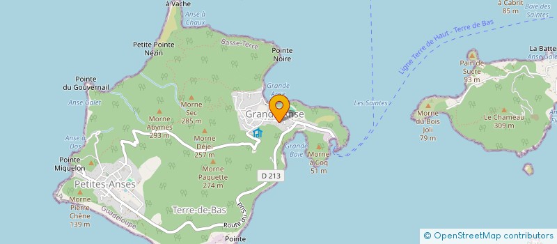 localisation de l'entreprise LES 3 ROCHERS à TERRE-DE-BAS