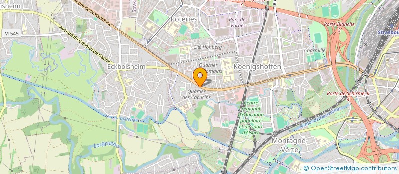 localisation de l'entreprise LES 3 ROMAINS à STRASBOURG