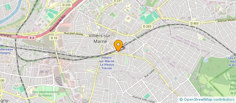 localisation de l'entreprise LES 3 ROSA  VILLIERS-SUR-MARNE