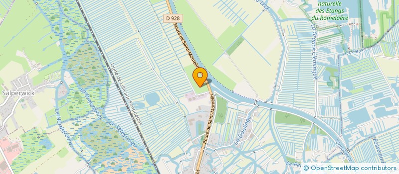 localisation de l'entreprise LES 3 ROSEAUX  SAINT-OMER