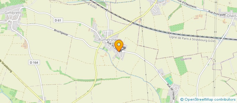 localisation de l'entreprise LES 3 ROSES  BERSTETT