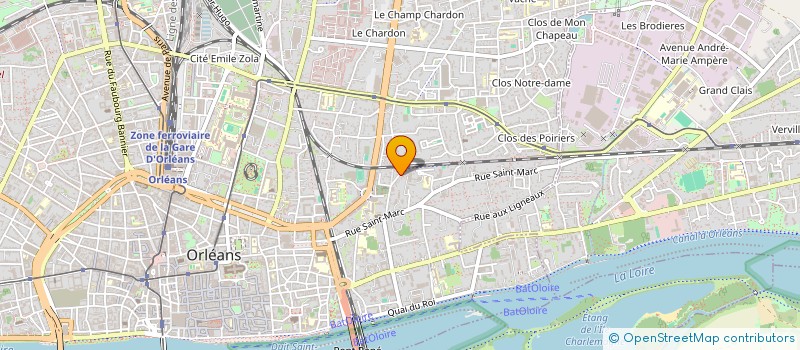 localisation de l'entreprise LES 3 ROSES DES SABLES à ORLEANS