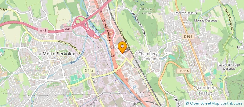 localisation de l'entreprise LES 3 S  CHAMBERY