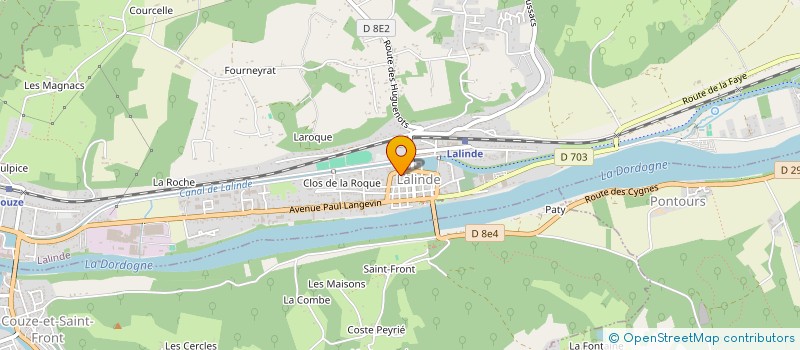 localisation de l'entreprise LES 3 S  LALINDE