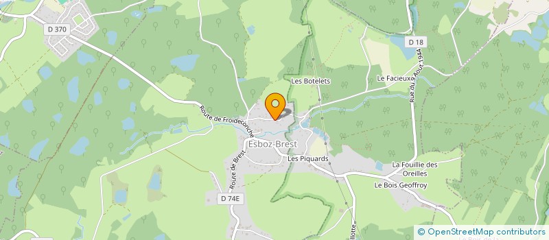 localisation de l'entreprise LES 3 S 70  ESBOZ-BREST