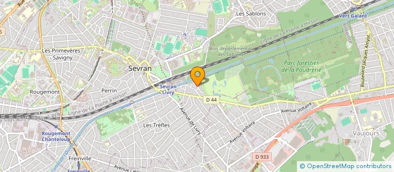 localisation de l'entreprise LES 3 S   SANTE SCIENCE SOLIDARITE à SEVRAN