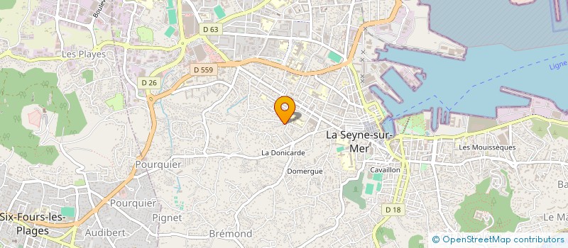 localisation de l'entreprise LES 3 S (SENIORS SPORTIFS SEYNOIS) à LA SEYNE-SUR-MER