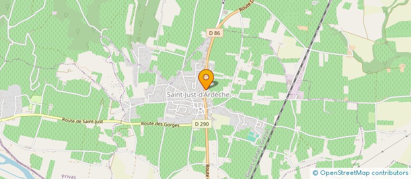 localisation de l'entreprise LES 3 SAINTS  SAINT-JUST-D'ARDECHE