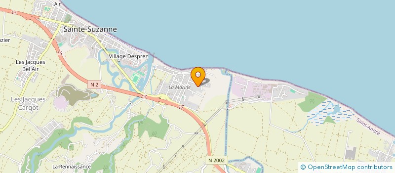 localisation de l'entreprise LES 3 SAVEURS à SAINTE-SUZANNE
