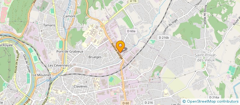 localisation de l'entreprise LES 3 SIM  SAINT-PRIVAT-DES-VIEUX