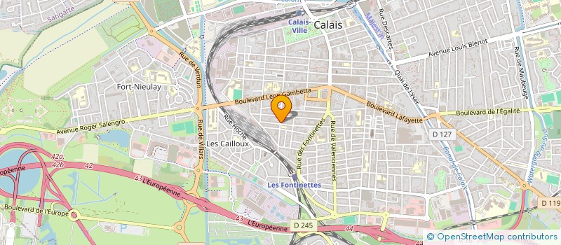 localisation de l'entreprise LES 3 SIRENES BOULONNAISES  CALAIS