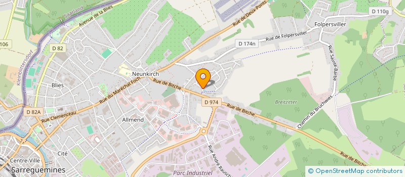 localisation de l'entreprise LES 3 SOLEILS à SARREGUEMINES