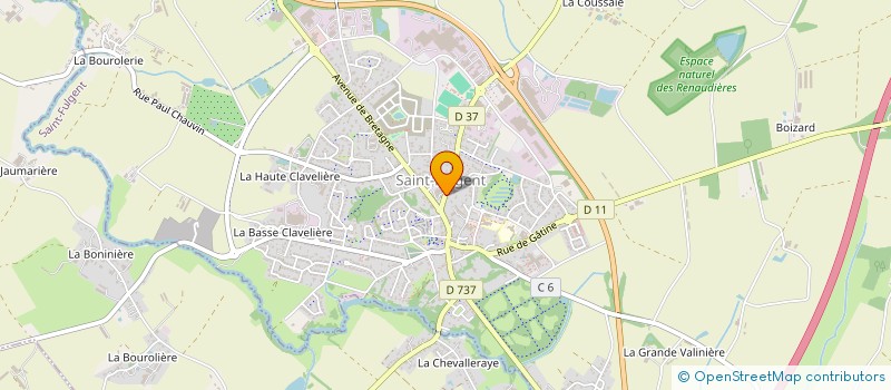 localisation de l'entreprise LES 3 SOLEILS  SAINT-FULGENT