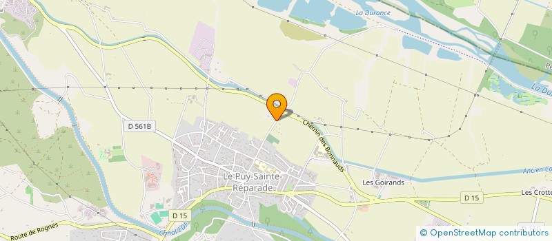 localisation de l'entreprise LES 3 SOURCES  LE PUY SAINTE REPARADE