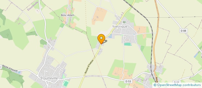 localisation de l'entreprise LES 3 STERNES  YVECRIQUE