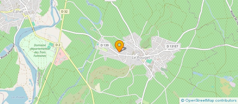 localisation de l'entreprise LES 3 T  LE POUGET