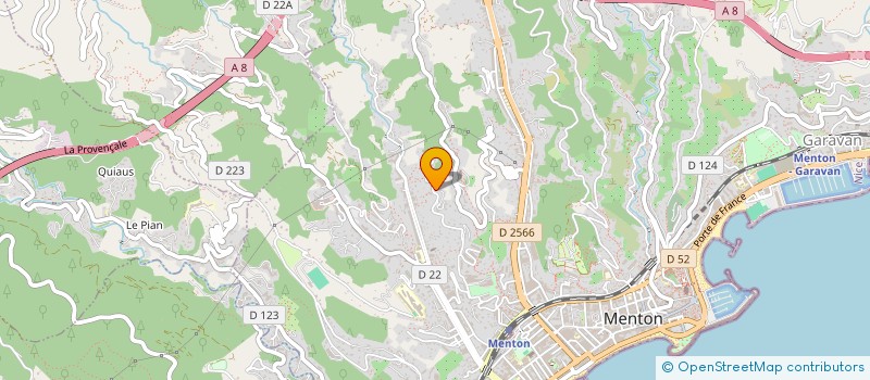 localisation de l'entreprise LES 3 T à MENTON