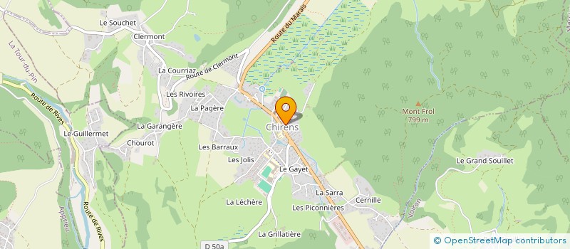 localisation de l'entreprise LES 3 TARMACS à CHIRENS