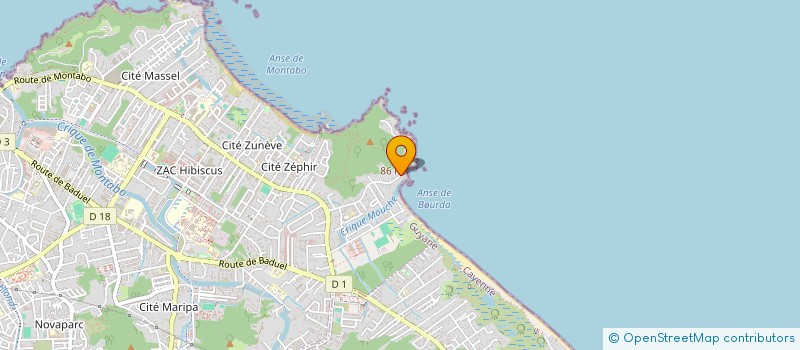 localisation de l'entreprise LES 3 TETES  CAYENNE