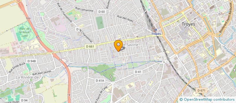 localisation de l'entreprise LES 3 TIERS  SAINTE-SAVINE