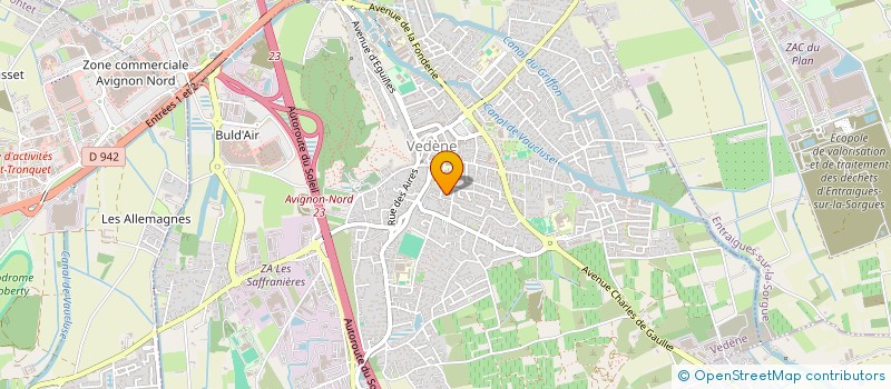 localisation de l'entreprise LES 3 TREFLES  VEDENE