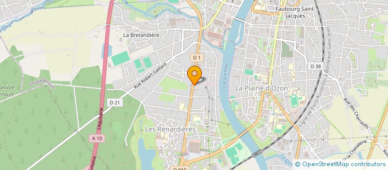 localisation de l'entreprise LES 3 TRESORS  CHATELLERAULT