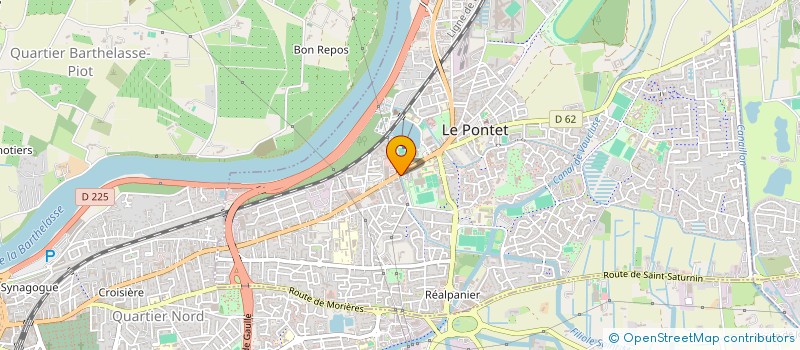 localisation de l'entreprise LES 3 V à LE PONTET