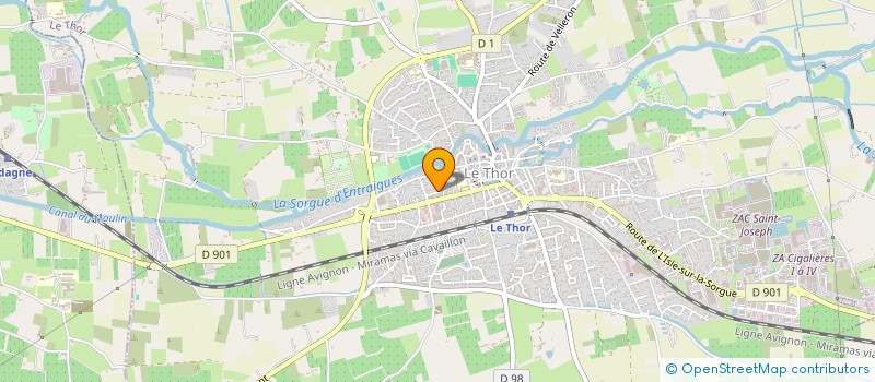 localisation de l'entreprise LES 3 V  LE THOR