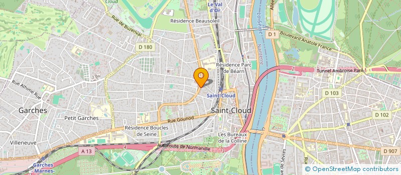 localisation de l'entreprise LES 3 V à SAINT-CLOUD