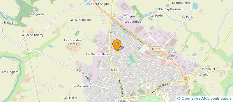 localisation de l'entreprise LES 3 VENTS  BEAUPREAU-EN-MAUGES