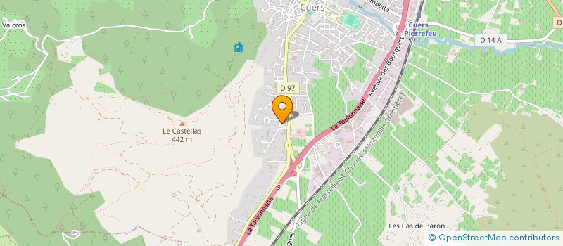 localisation de l'entreprise LES 3 VERDUN  CUERS