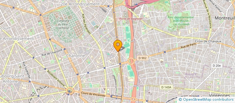 localisation de l'entreprise LES 3 VIOLETTES  PARIS