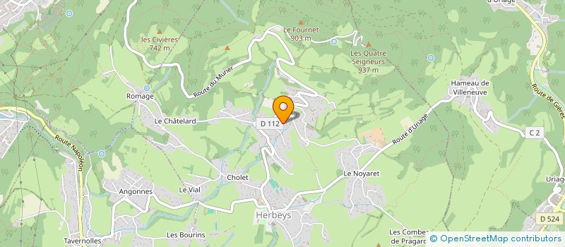 localisation de l'entreprise LES 300  HERBEYS