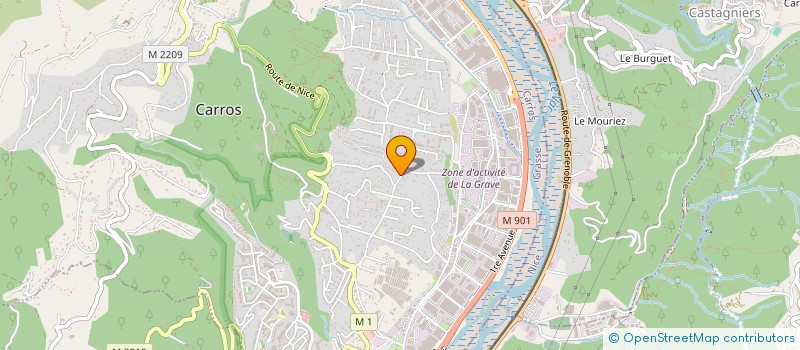 localisation de l'entreprise LES 3A à CARROS