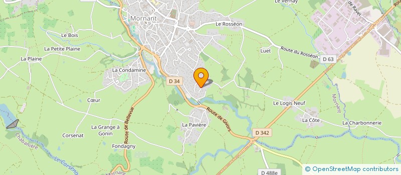 localisation de l'entreprise LES 3A  NOZIERES