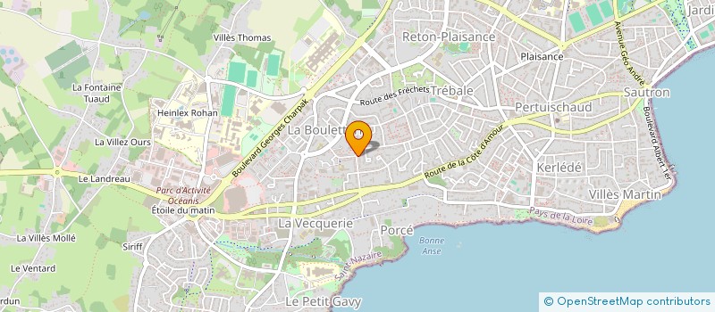 localisation de l'entreprise LES 3A  SAINT-NAZAIRE