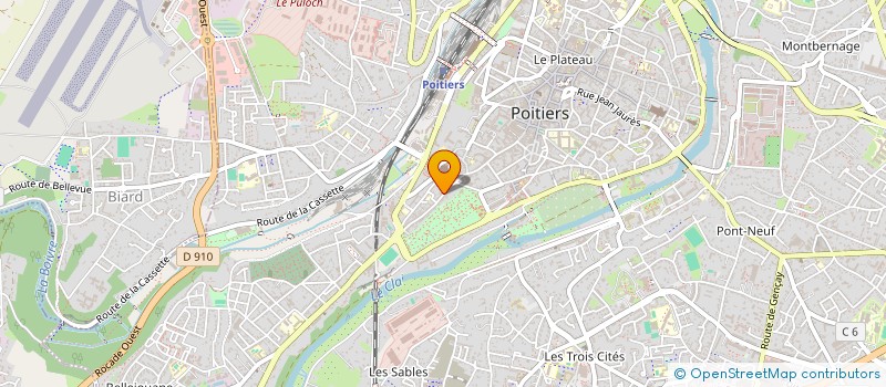 localisation de l'entreprise LES 3A  POITIERS