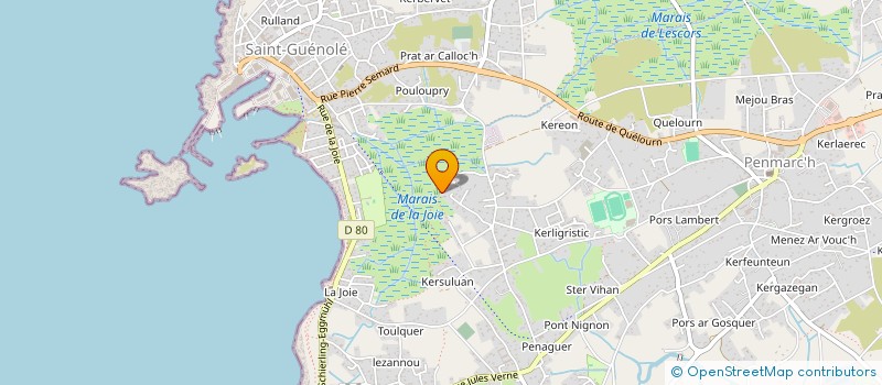 localisation de l'entreprise LES 3A  PENMARCH