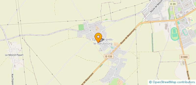 localisation de l'entreprise LES 3A  EPREVILLE-PRES-LE-NEUBOURG