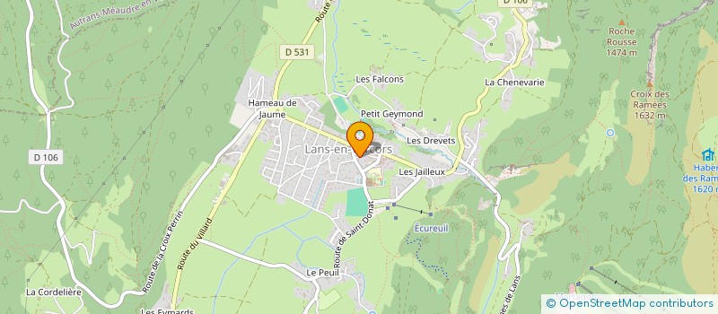 localisation de l'entreprise LES 3A DE LA COTE  LANS-EN-VERCORS