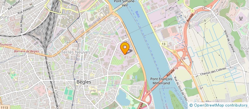 localisation de l'entreprise LES 3B à BEGLES