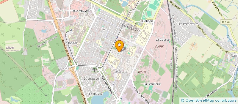 localisation de l'entreprise LES 3C  ORLEANS