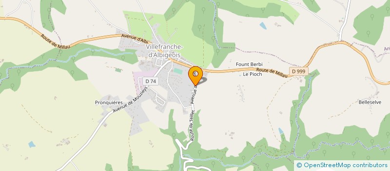 localisation de l'entreprise LES 3C  VILLEFRANCHE-D'ALBIGEOIS