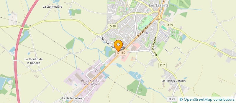 localisation de l'entreprise LES 3C  ESSARTS-EN-BOCAGE