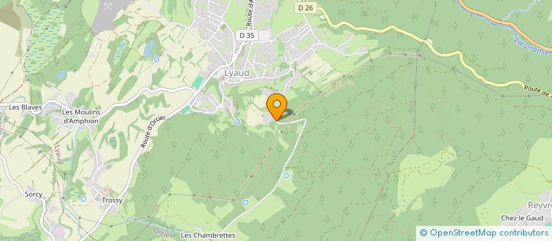 localisation de l'entreprise LES 3D  LYAUD (LE)