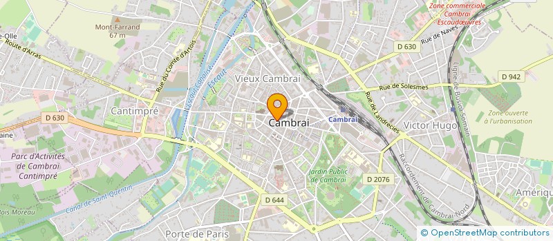 localisation de l'entreprise LES 3F à CAMBRAI